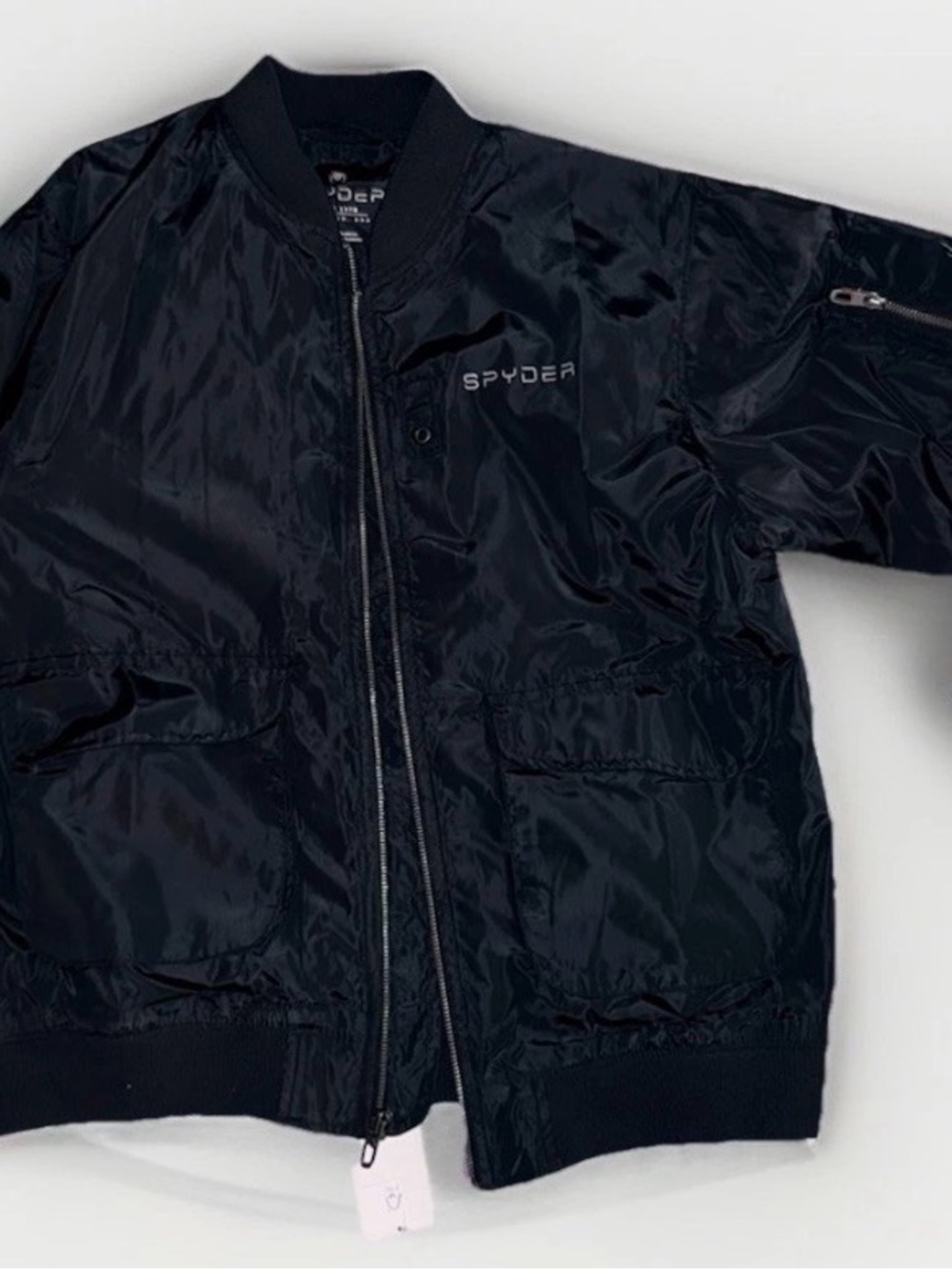 Spyder Black Nylon Zip Jacket
